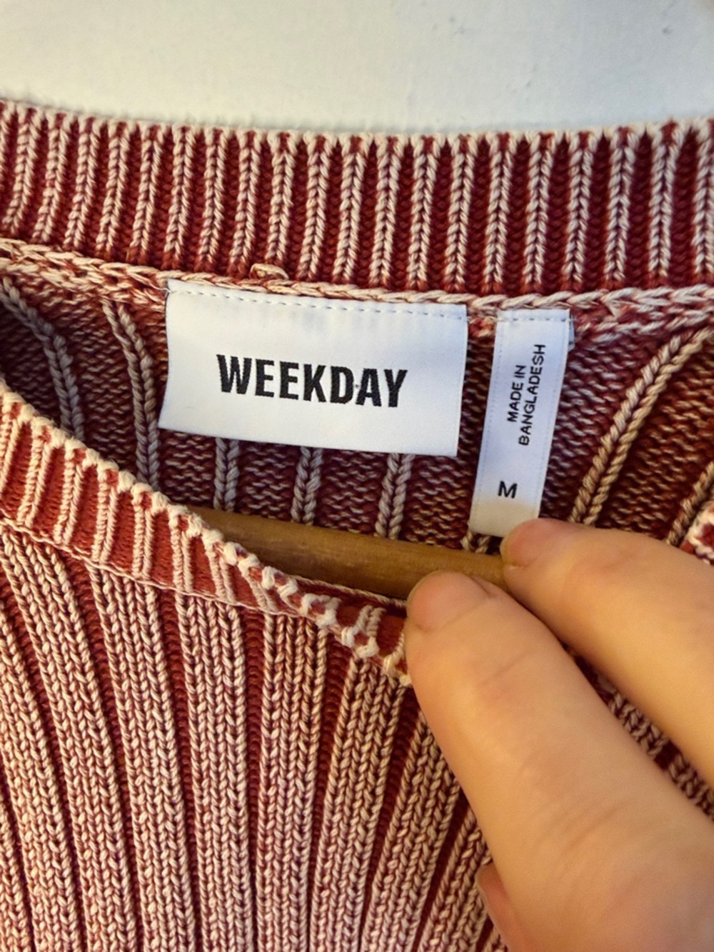 Weekday Ribbed Cropped Sweater - Picture 2 of 5